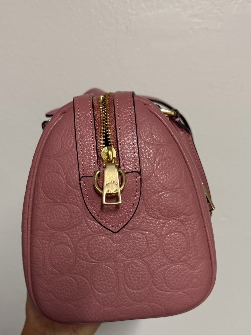 Coach Rowan Signature Leather Satchel Peony - Picture 2 of 9